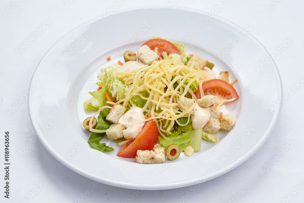salad on the plate salad on the plate