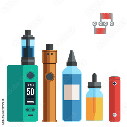 Vape devices vector set