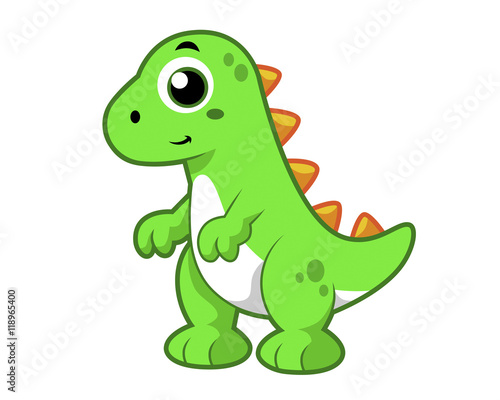 Cute illustration of Tyrannosaurus Rex.