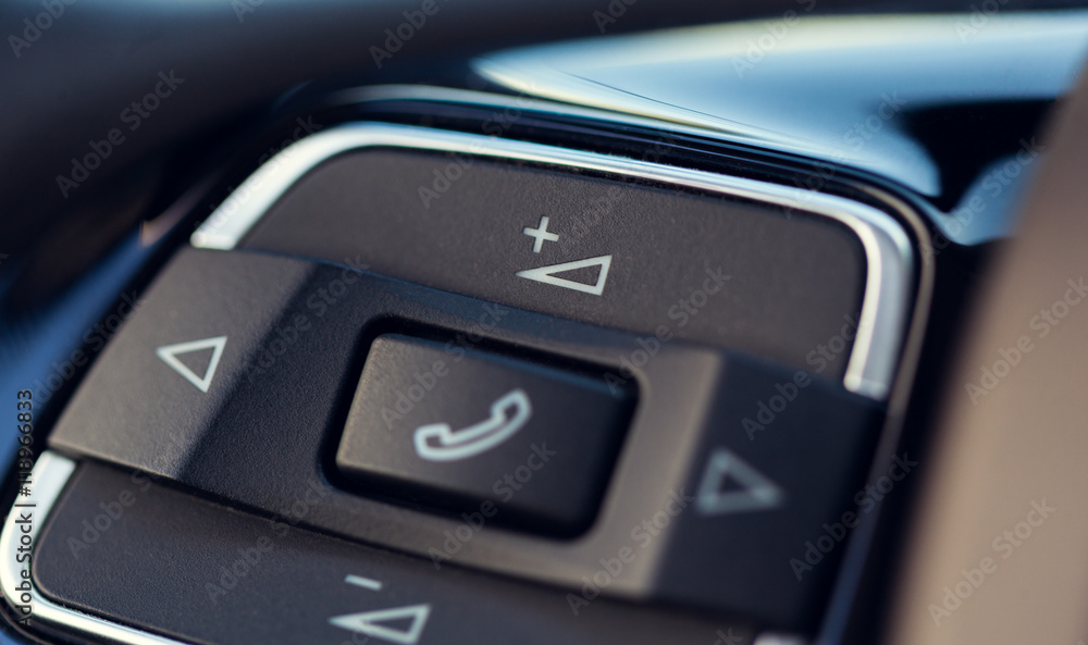 Naklejka premium Modern car interior details