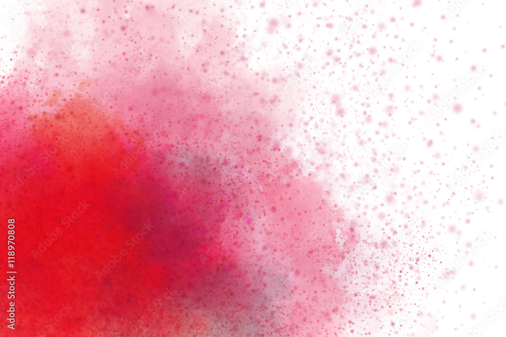 Fototapeta premium Colourful abstract powder explosion on a black background
