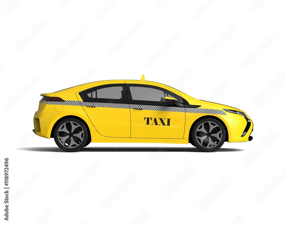 Taxi car / 3D render image of a taxi cab