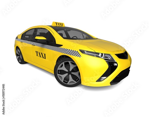 Taxi car / 3D render image of a taxi cab