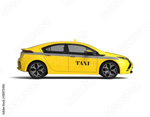 Taxi car   3D render image of a taxi cab