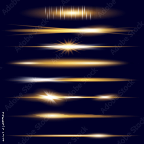 Creative concept Vector set of glow light effect stars bursts with sparkles isolated on black background. For illustration template art design, banner for Christmas celebrate, magic flash energy ray