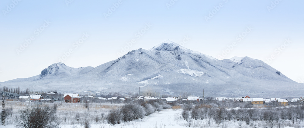 mountains, snow, winter background