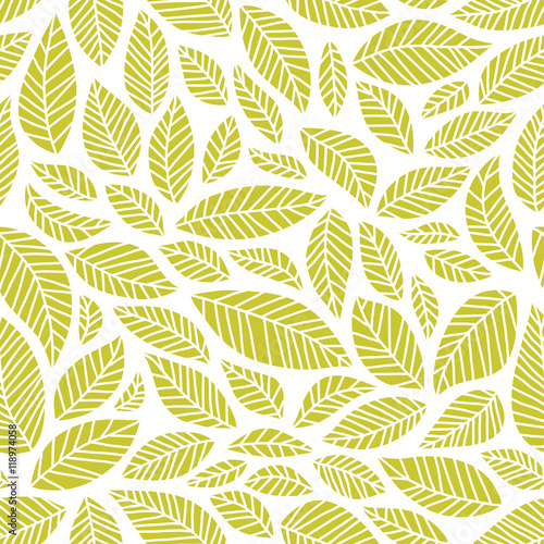 Seamless leaves pattern