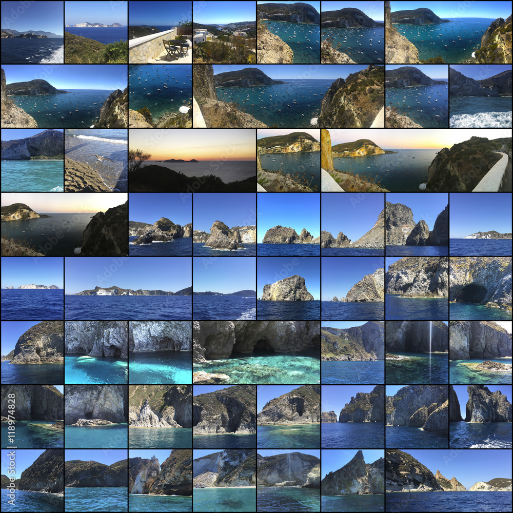Collage - Isola di Ponza Collage - Isola di Ponza
