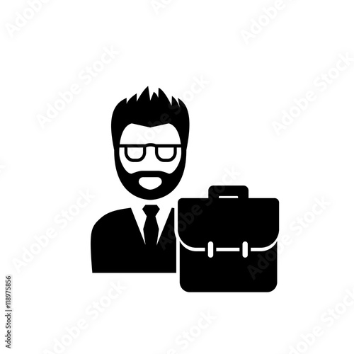 Lawyer with Briefcase Icon