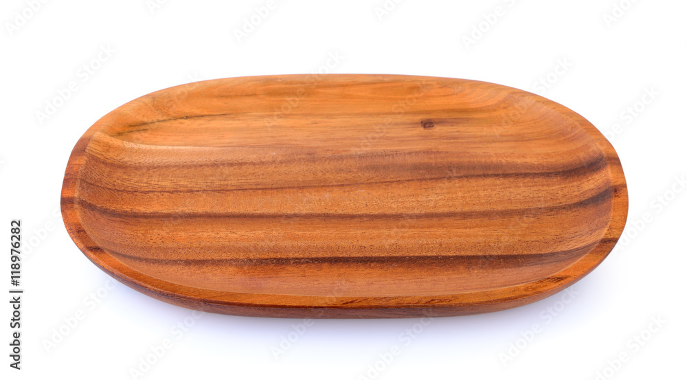 wood plate on white background wood plate on white background