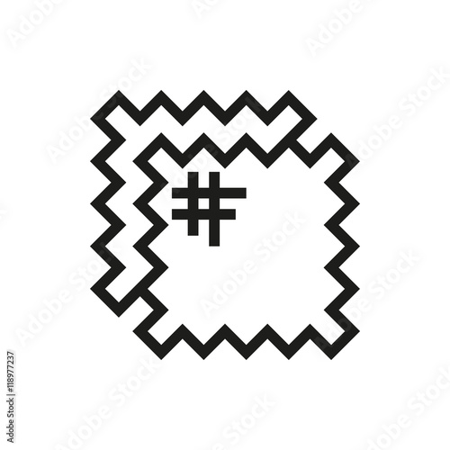 patch icon on white background