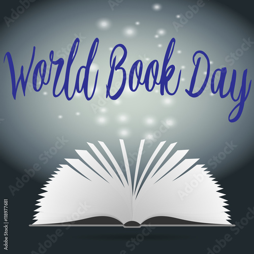 Всемирный день книги, раскрытая книга