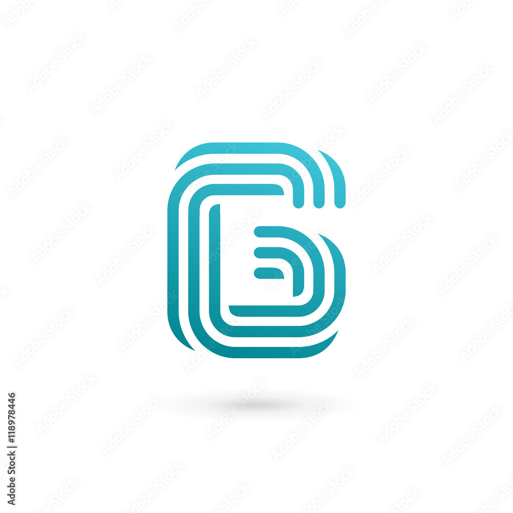Letter G number 6 logo icon design template elements Letter G number 6 logo icon design template elements