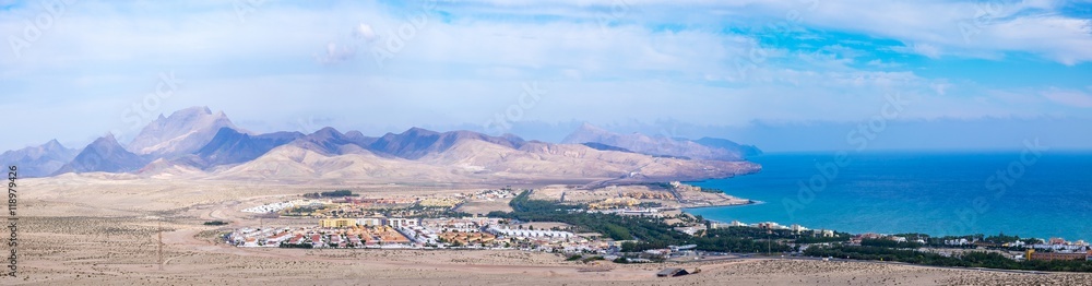 Panorama of Fuerteventura. Canaria