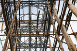Low angle structures within the scaffold.