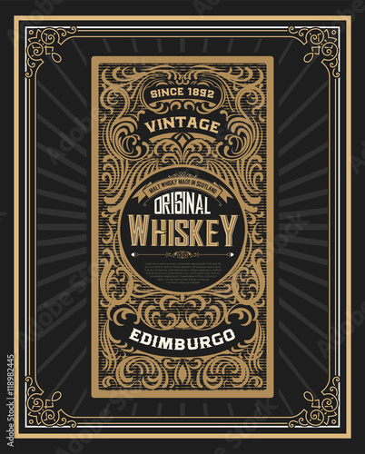 Old Whiskey Label