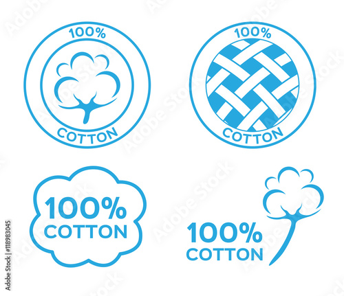 100% cotton vector , logo , icon