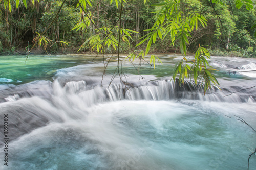 The Beautiful Nature Landscape of Stream and waterfall