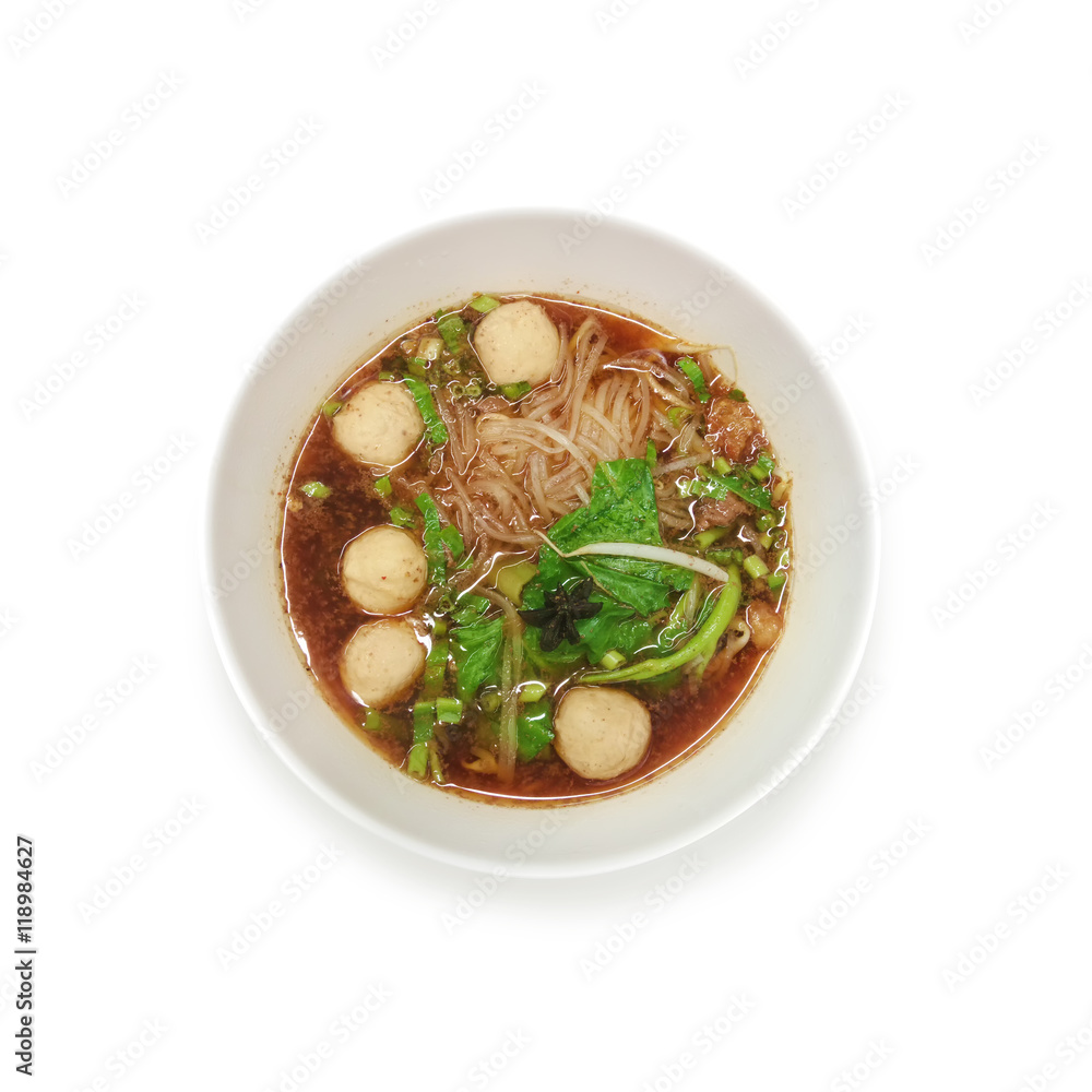 bowl of noodles on a white background bowl of noodles on a white background