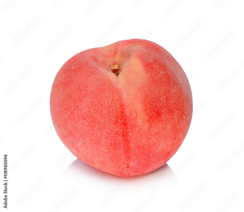 Fresh peach fruit isolated on white background Fresh peach fruit isolated on white background