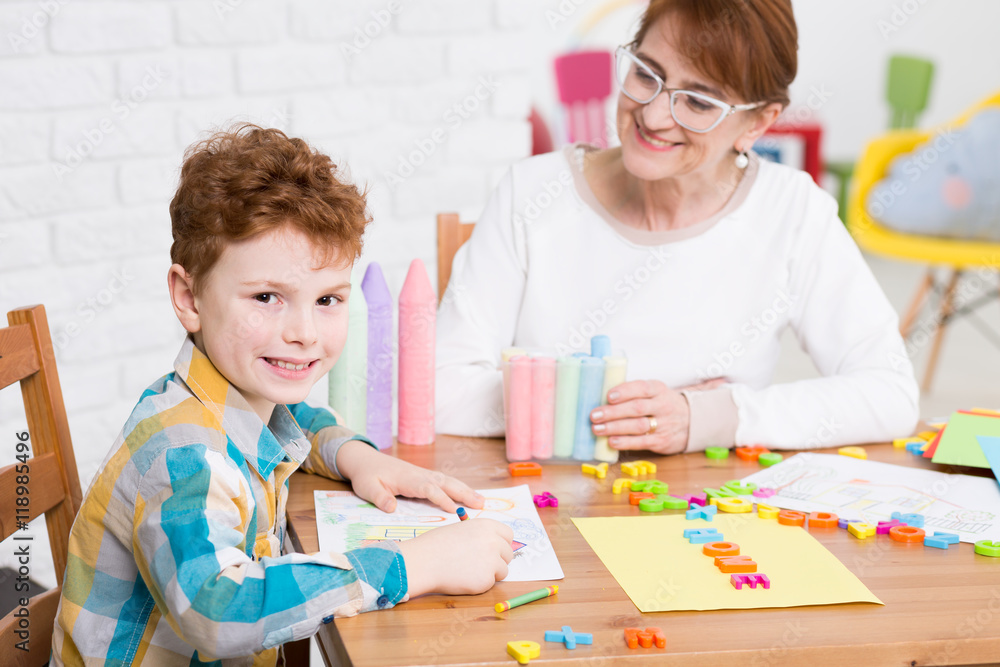 Fototapeta premium Still getting new skills