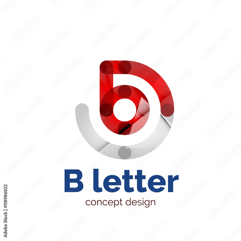 Vector modern minimalistic letter concept logo Vector modern minimalistic letter concept logo