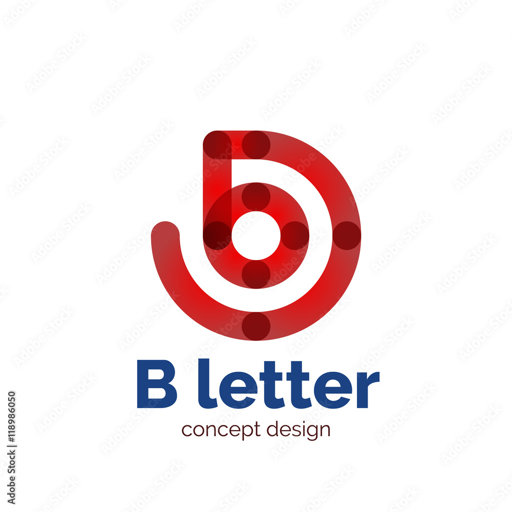Vector modern minimalistic letter concept logo Vector modern minimalistic letter concept logo