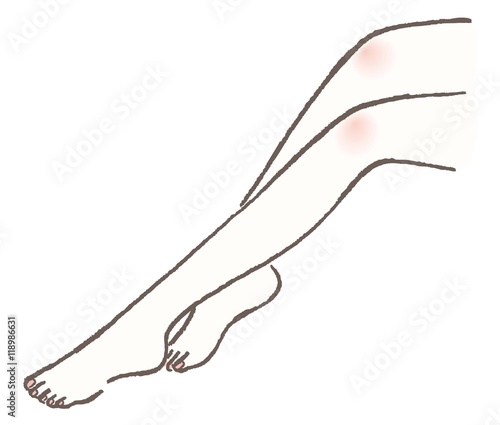 足　女性