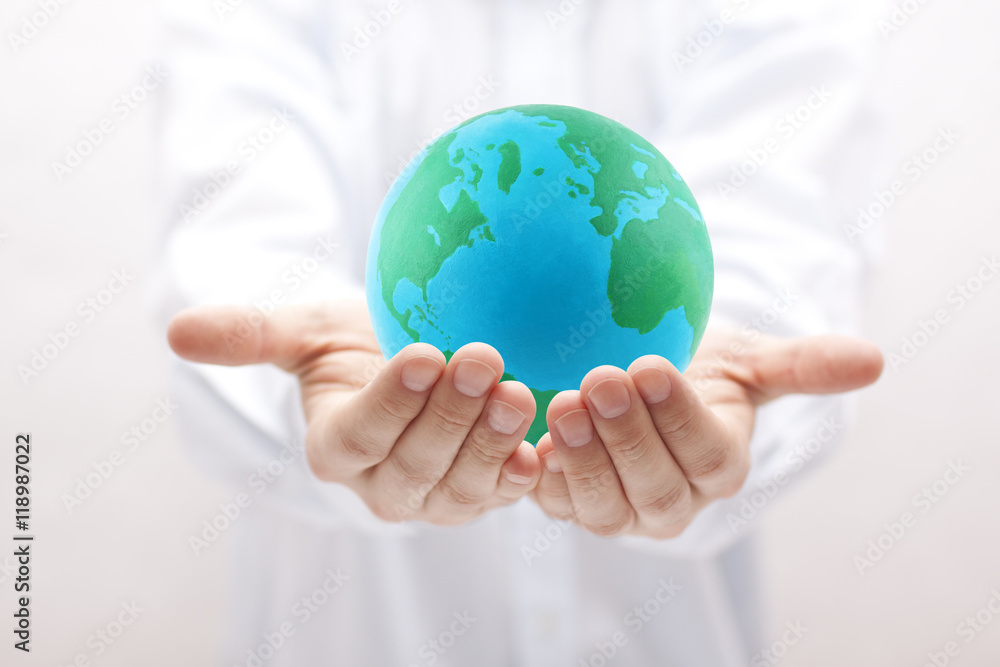 Earth in hands Earth in hands