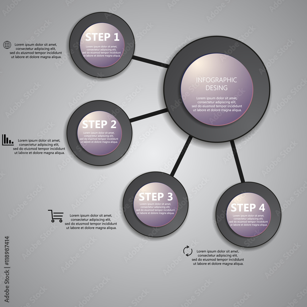 Info graphic business template vector illustration Info graphic business template vector illustration