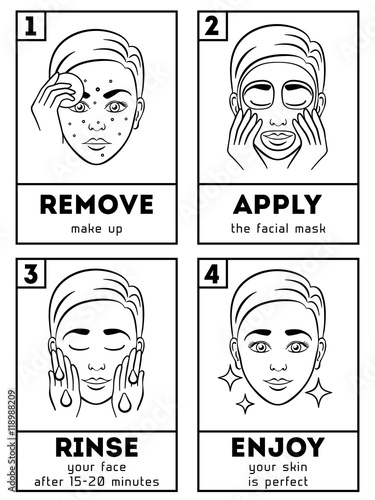 Skin care vector infographic