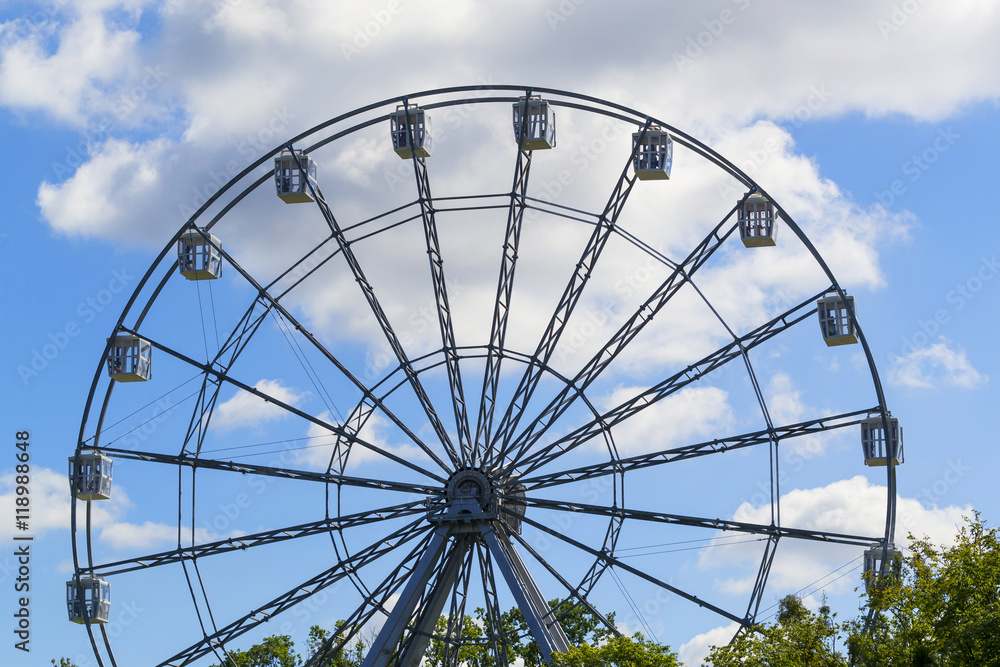 Ferris wheel on sky background in Kaliningrad Ferris wheel on sky background in Kaliningrad