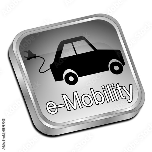 e-Mobility Button - 3D illustration