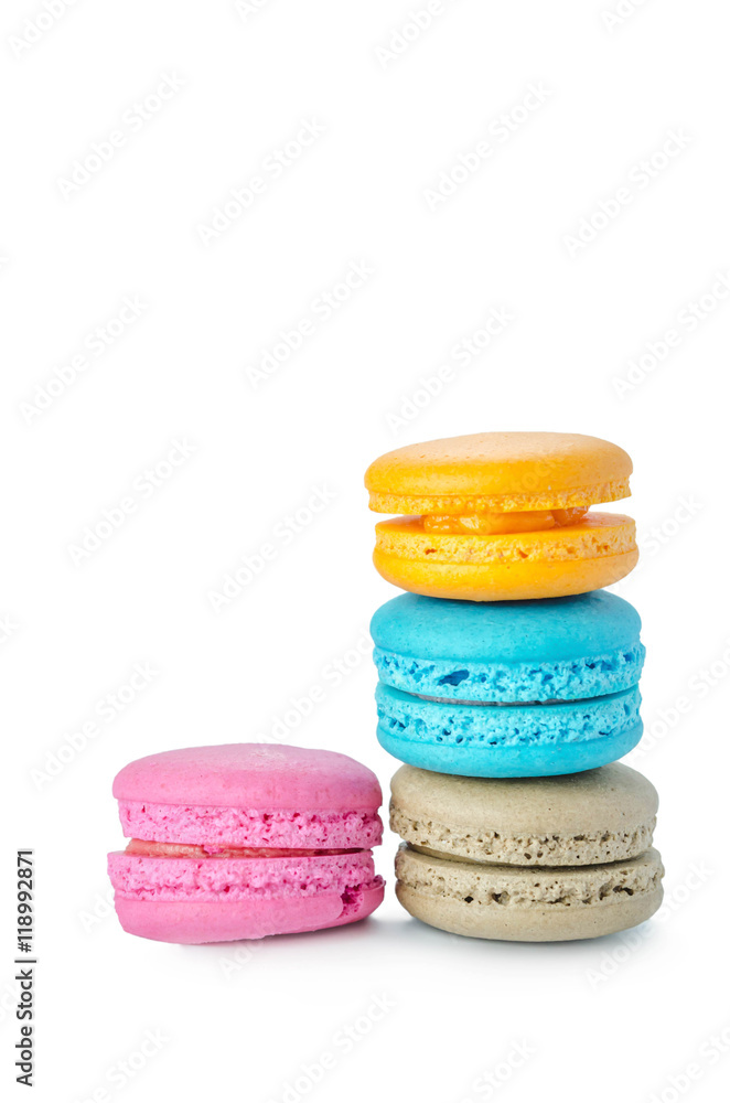 macaroons on white macaroons on white