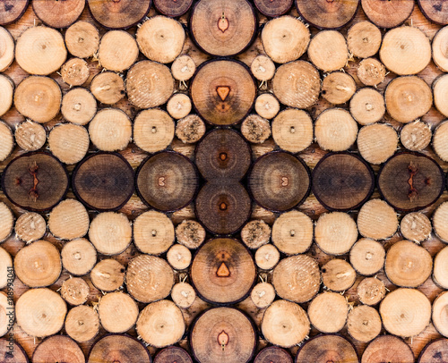 Wood log brown overlay pattern