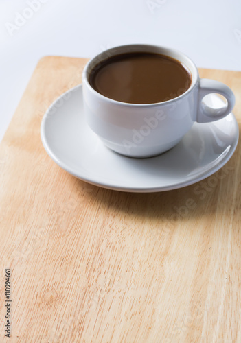 Cup of Coffee on Wooden