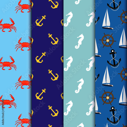 Navy seamless pattern