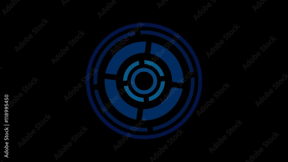 loading screen circular, blue on black background - 4k 30fps loop - video texture, seamless animated element loading screen circular, blue on black background - 4k 30fps loop - video texture, seamless animated element