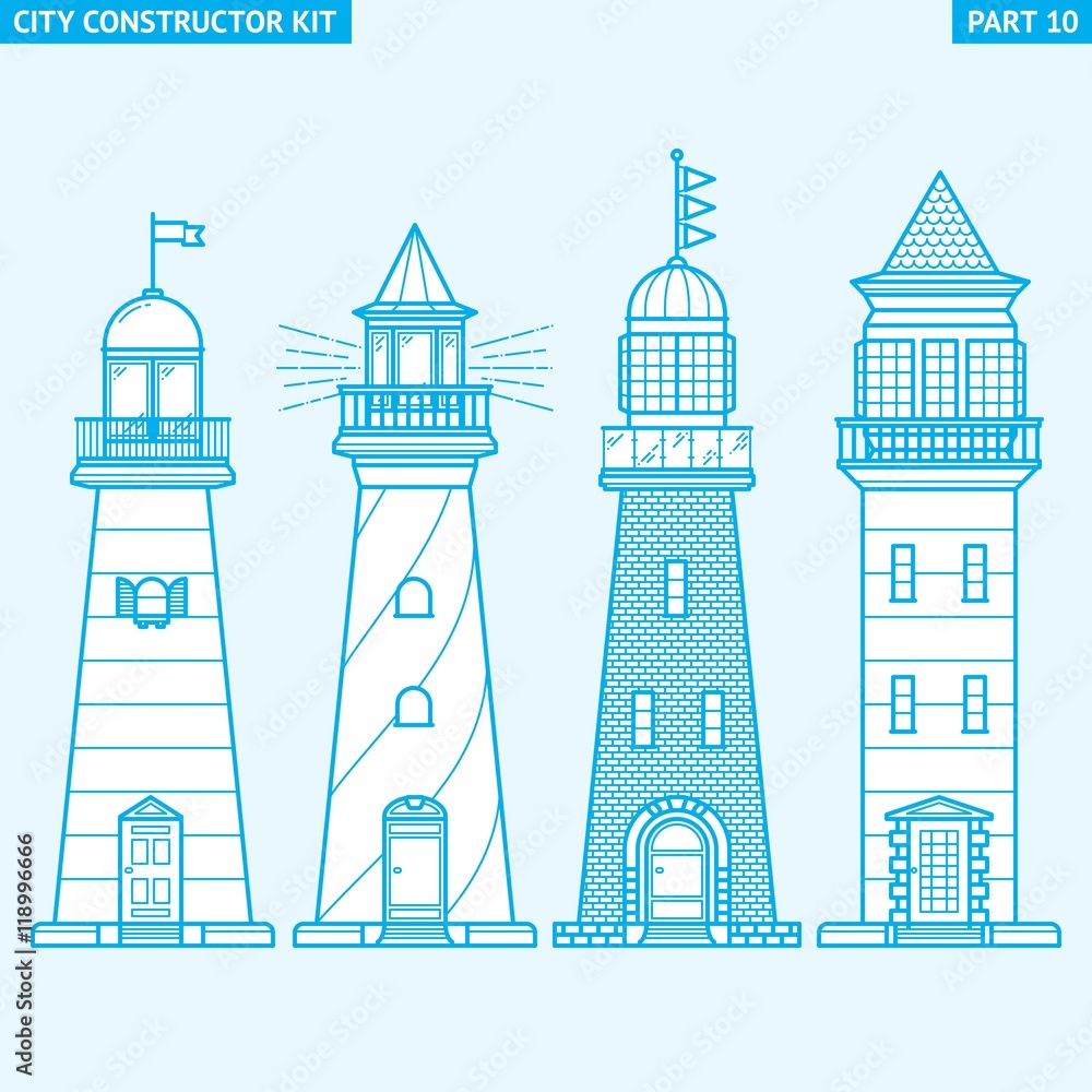 City Constructor Kit - lighthouses and towers