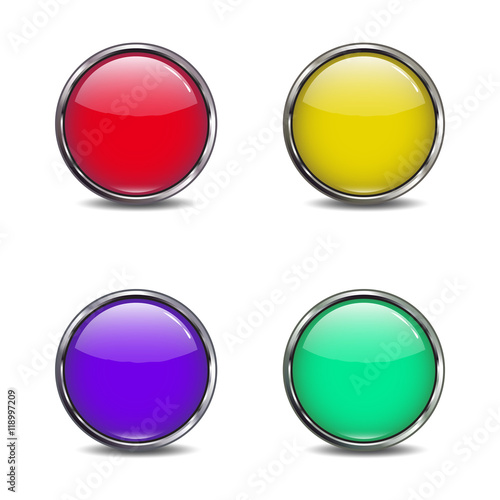 four buttons of different colors Free Download four buttons of different colors - GFXLoad
