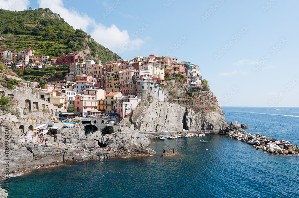 Borgo storico di pescatori nelle Cinque Terre - Manarola - Liguria