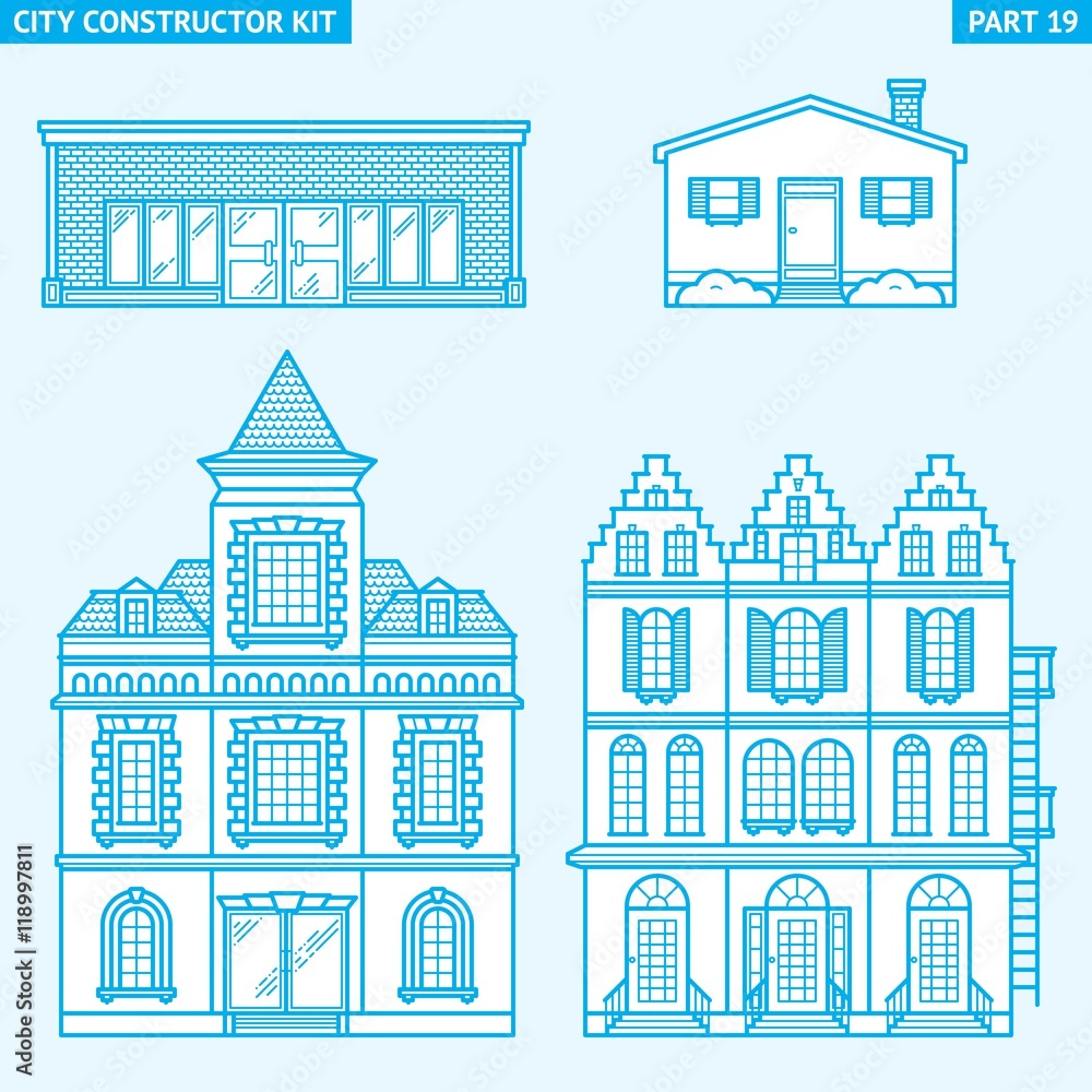 City Constructor Kit - houses and buildings