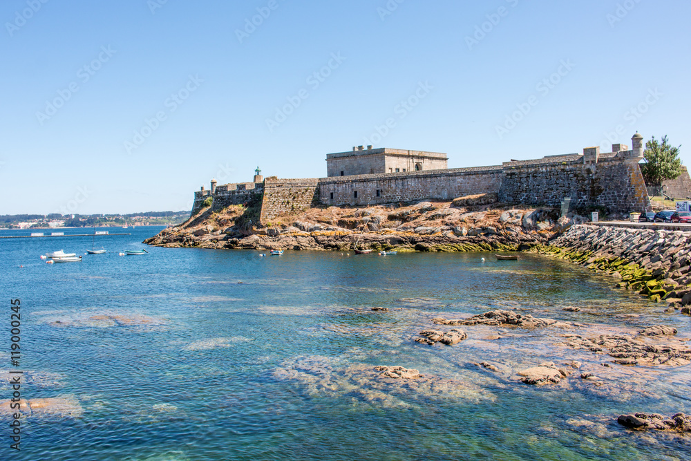 Castillo de San Antón La Coruña Galicien Spanien