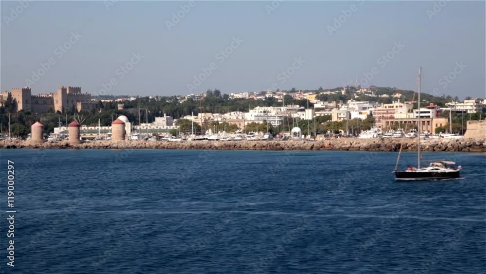 Сoast of Rhodes, Greece aerial video Сoast of Rhodes, Greece aerial video