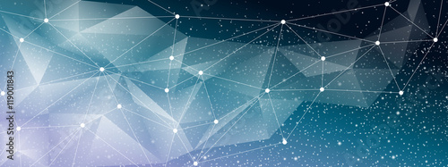 Abstract geometric banner