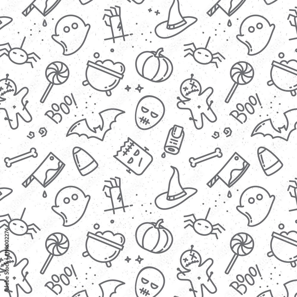 Halloween flat pattern