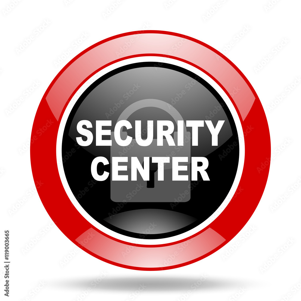 security center red and black web glossy round icon security center red and black web glossy round icon