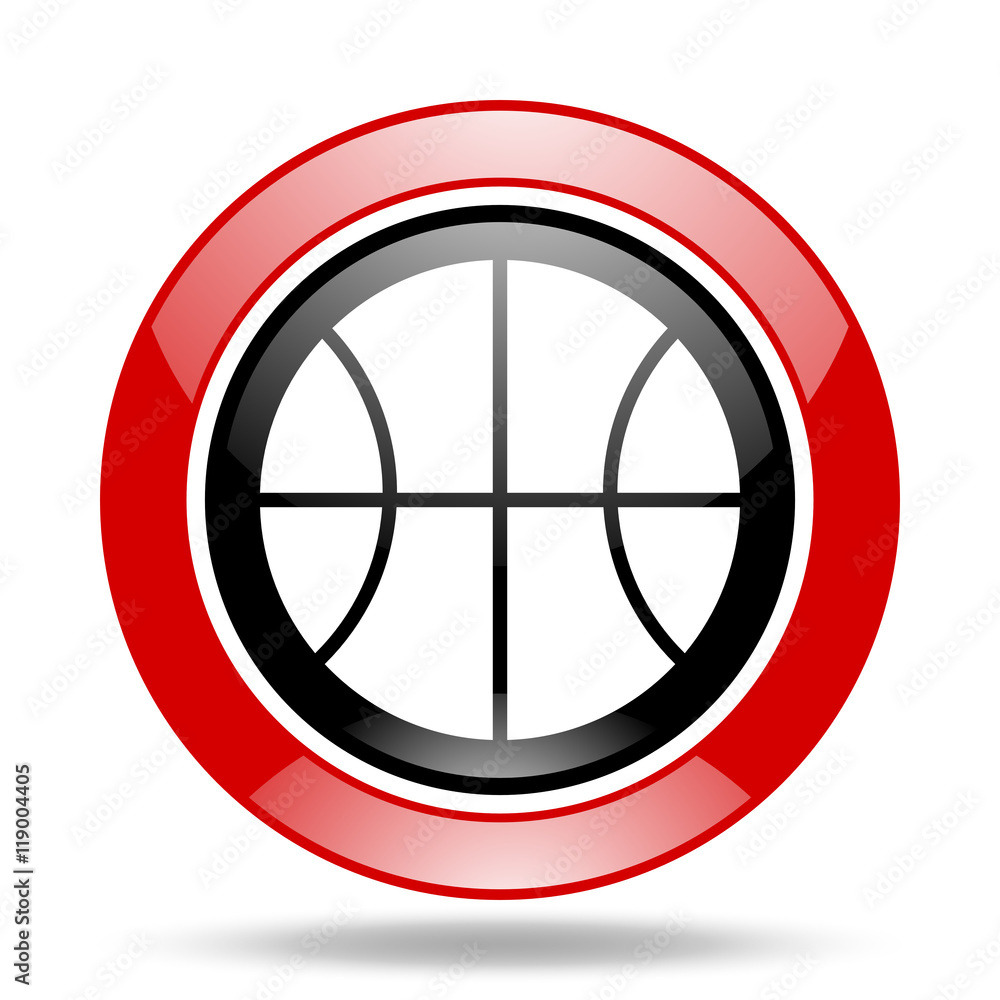 ball red and black web glossy round icon ball red and black web glossy round icon