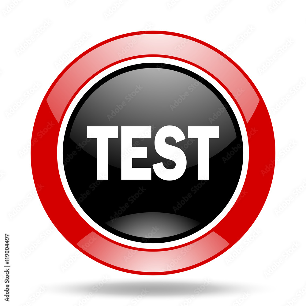 test red and black web glossy round icon test red and black web glossy round icon