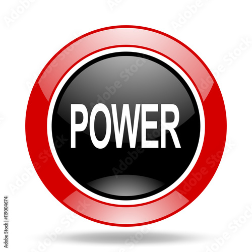 power red and black web glossy round icon